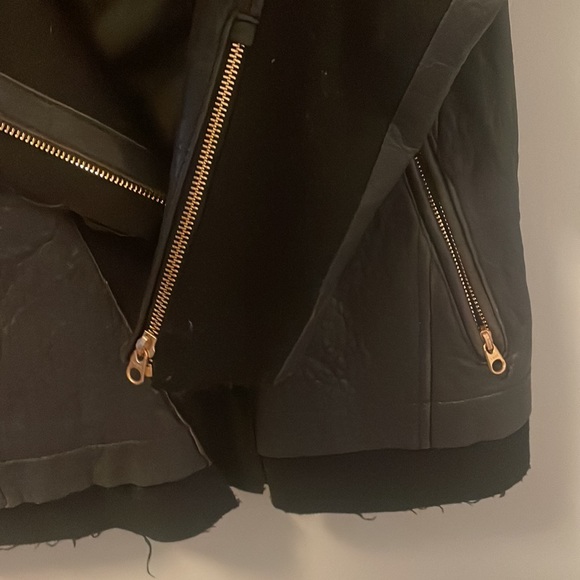 Mackage blue, leather and wool jacket✨ - Picture 3 of 3